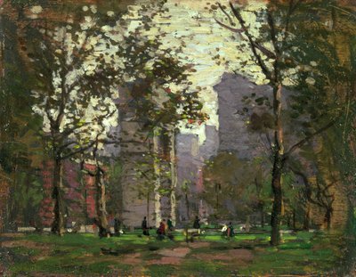 Washington Square, New York von Paul Cornoyer